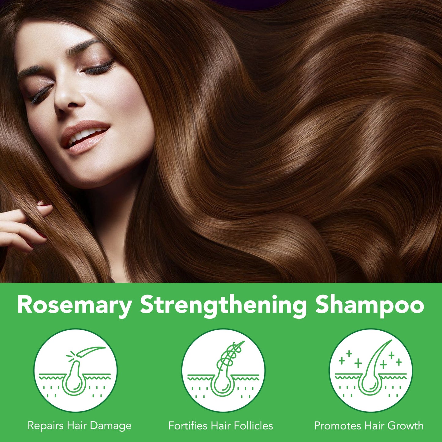 Aliver Rosemary Shampoo With Infused Biotin & Castor Oil Hair Growth Treatment