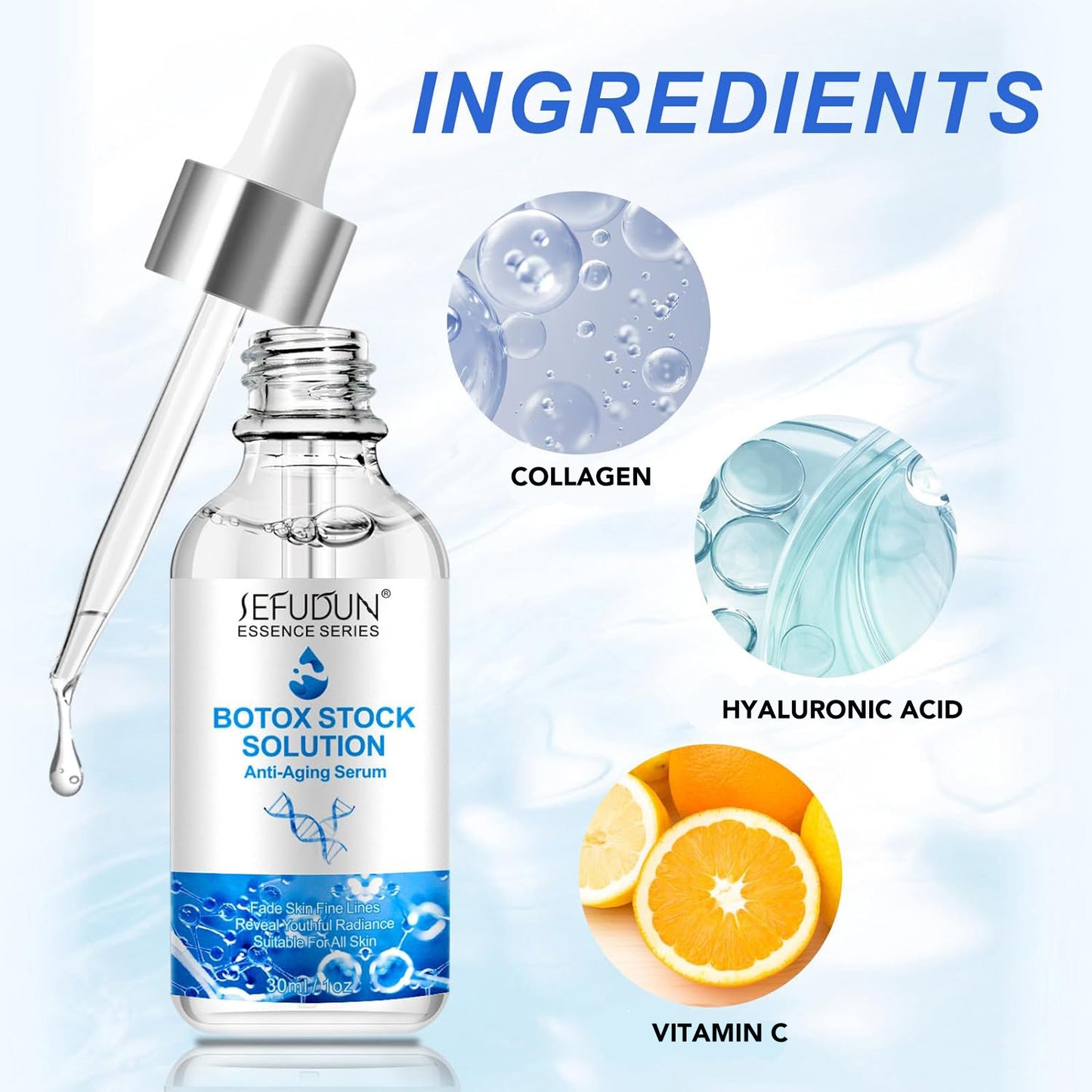 Aliver Botox Stock Solution Serum Intense Anti Wrinkle Anti Ageing Treatment Serum