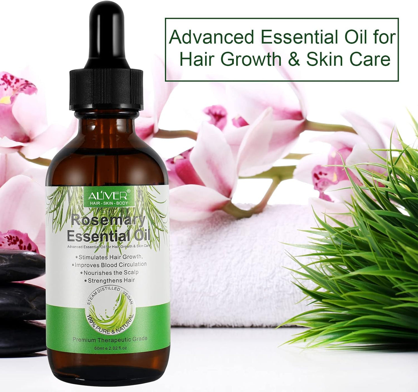 Aliver Rosemary Oil For Hair Growth - Strengthen, Nourish & Prevent Hair Loss