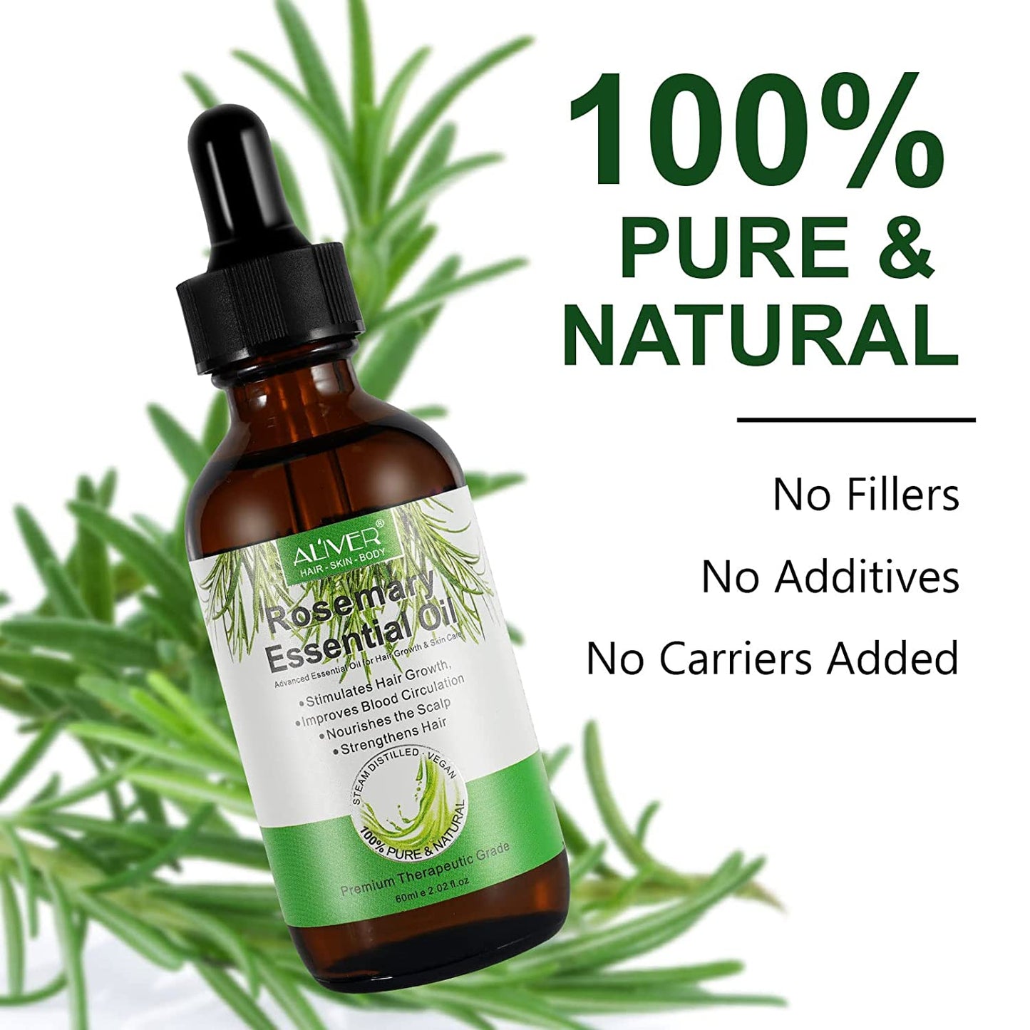 Aliver Rosemary Oil For Hair Growth - Strengthen, Nourish & Prevent Hair Loss
