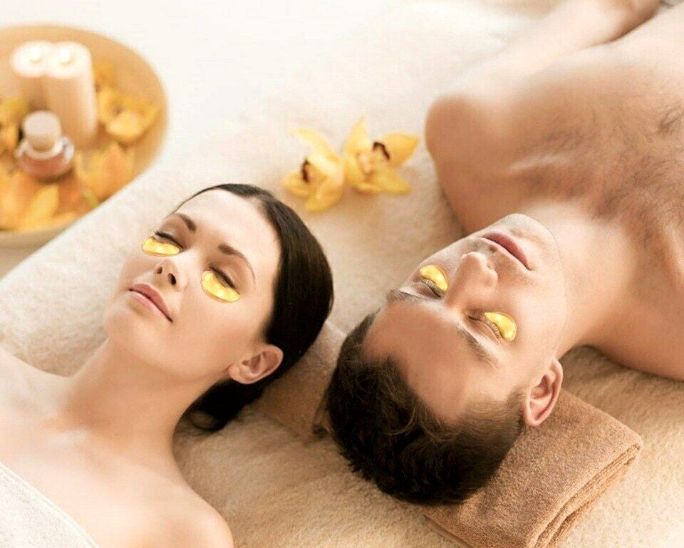 Aliver Under Eye Collagen Gold Eye Patches for Dark Circles, Eye Bags & Puffy Eyes 60 pcs