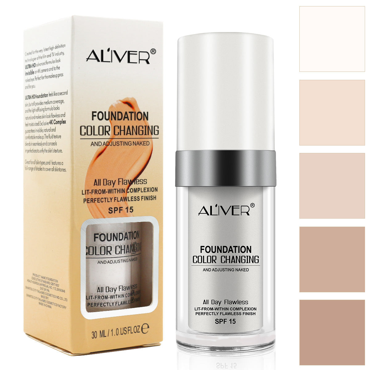 Aliver Color Changing Foundation