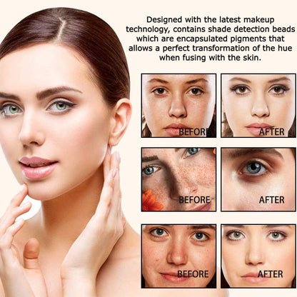 Aliver 2 in 1 Colour Changing Foundation with Concealer | True Match Skin Tone Makeup